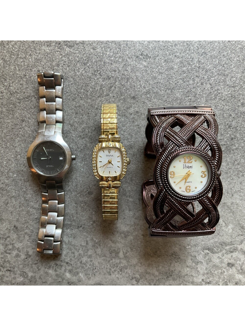 Great Lot Of Three Vintage Womens Watches All Three Run Great Lot #Y87